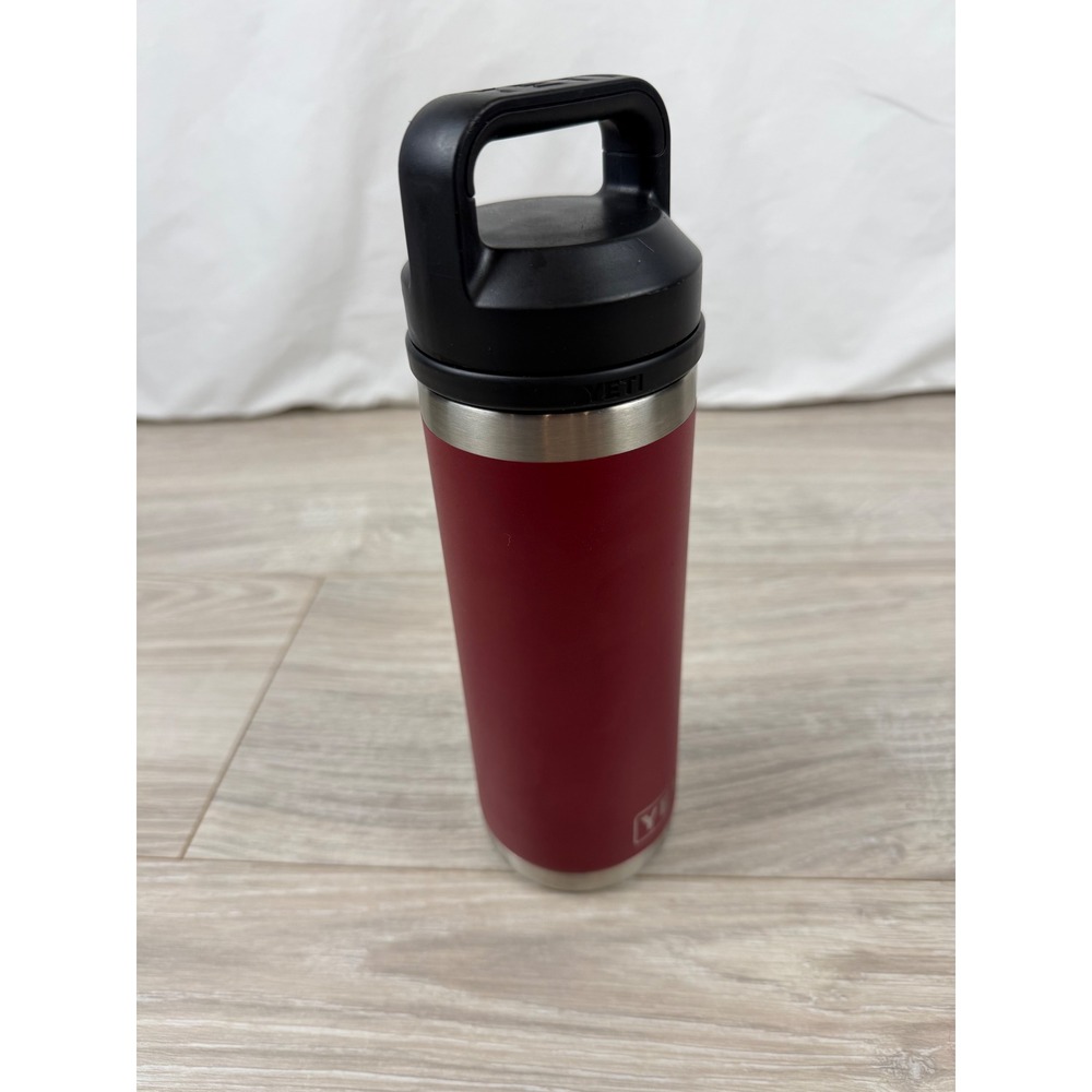 YETI Rambler 18 oz Peloton Bottle Red Stainless Steel Vacuum Insulated Water Jug - Picture 2 of 8